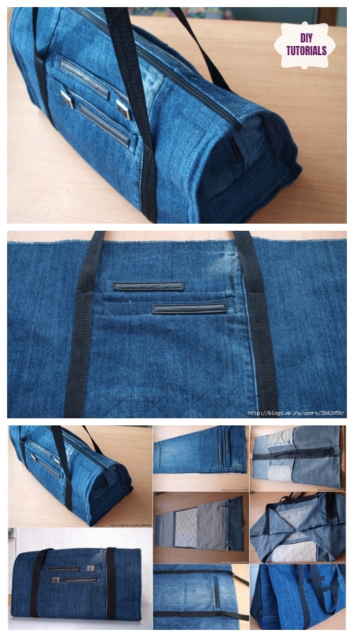 Recycling Old Jeans / Sling Bag Tutorial ~Don't throw away your