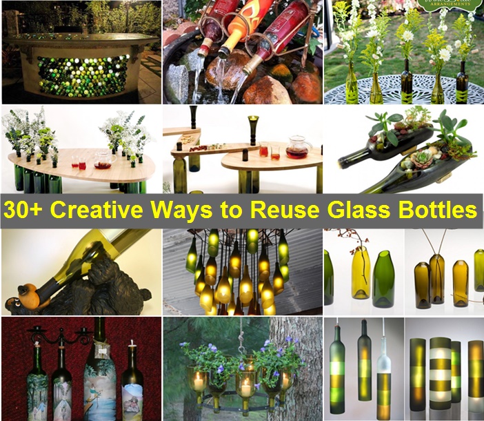 30+ Creative Ways to Reuse Glass Bottles