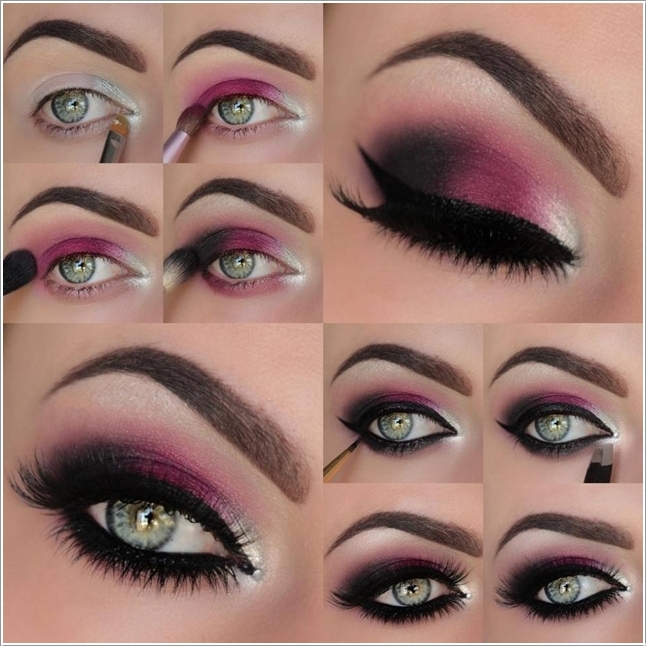 How to DIY Stunning Hot Pink Smokey Eye Makeup Tutorials - DIY Tutorials