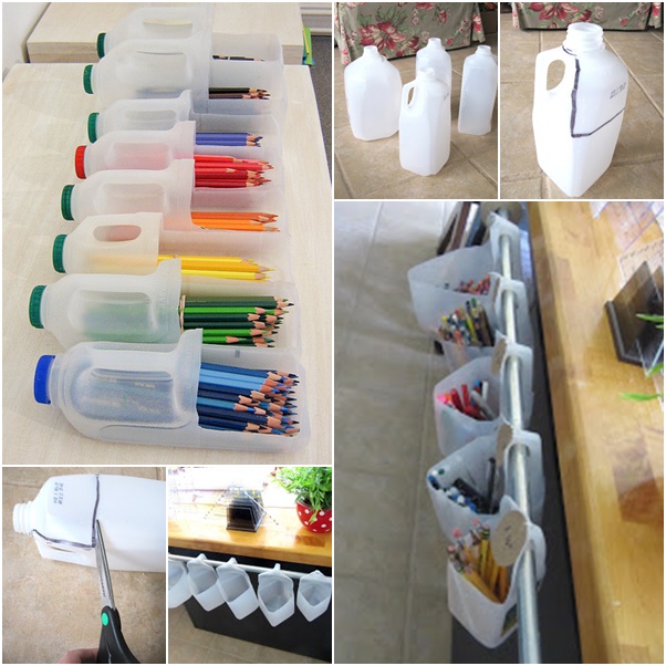How to Make Storage Boxes from Used Plastic Milk Jugs (Tutorial) - KAMsnaps®