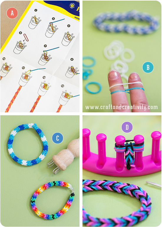How to make a rubber band bracelet using your fingers💫! #bracelettuto, how to tie rubber band bracelets