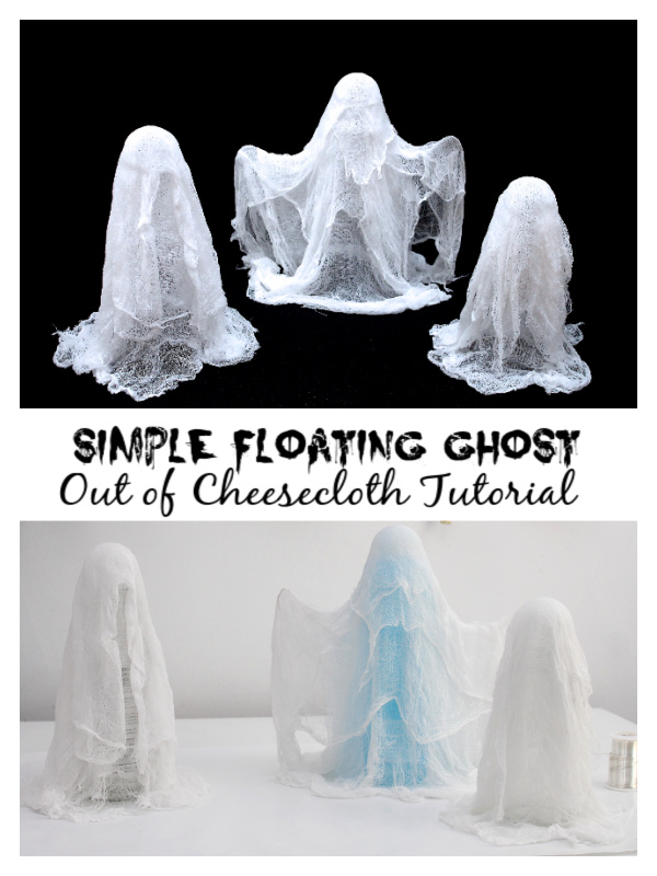 Halloween Crafts: DIY Simple Floating Ghost Out of Cheesecloth Tutorial