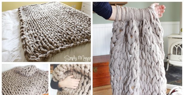 Arm knit throw online pattern