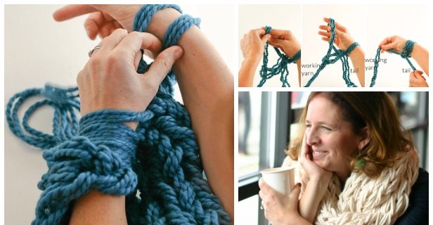 arm knitting tutorial