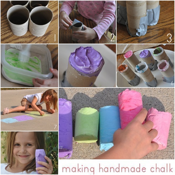 How to DIY Homemade Sidewalk Chalk