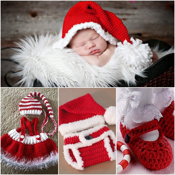 crochet baby christmas outfit