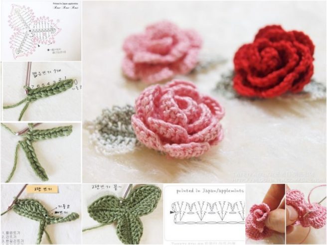 how do i crochet a rose