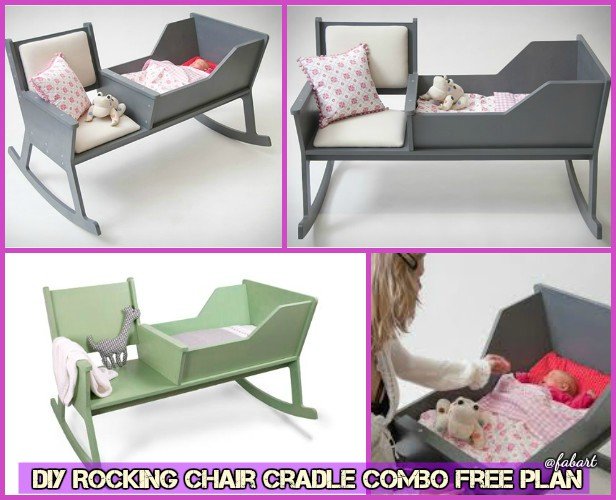 rocking chair cradle combo