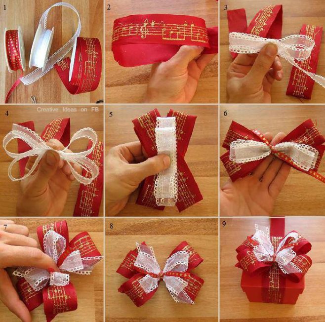how to make a christmas bow topper