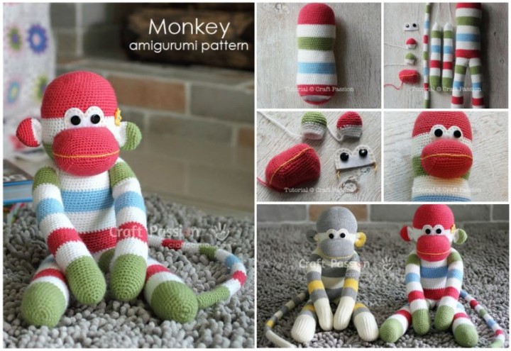 handmade sock monkey