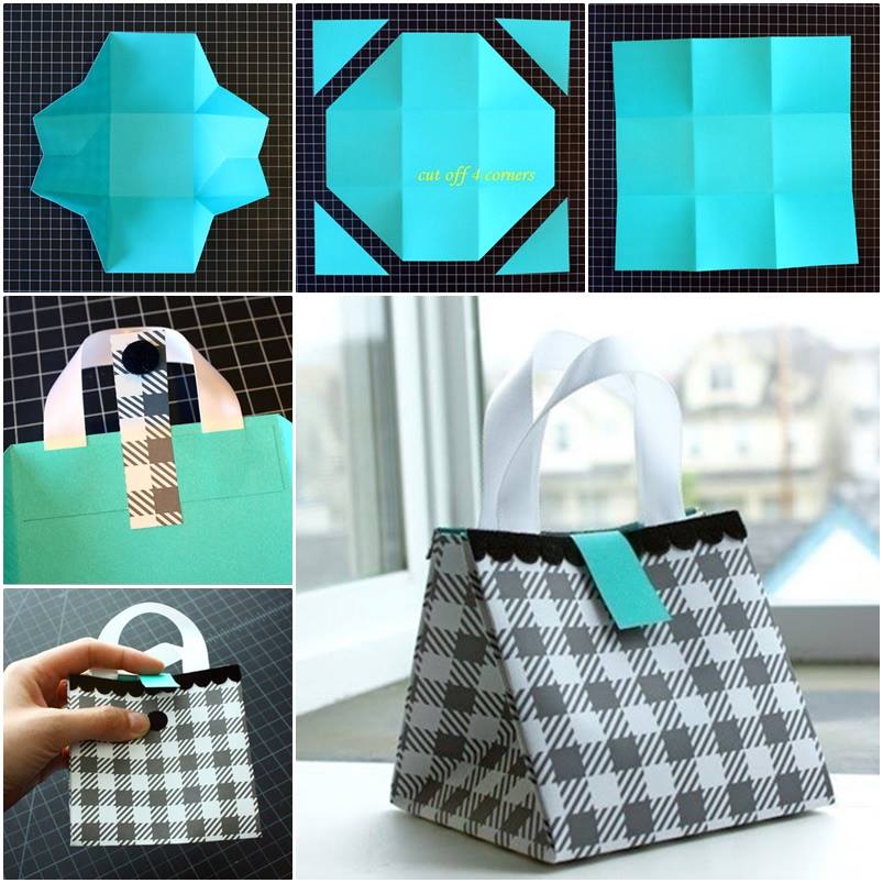 DIY Folded Paper Gift Bag