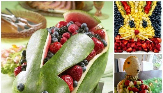 easter fruit platter