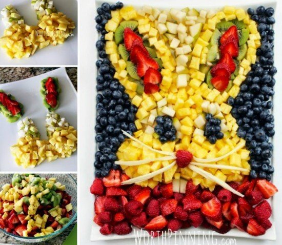 DIY Easter Fruit Platter Ideas and 