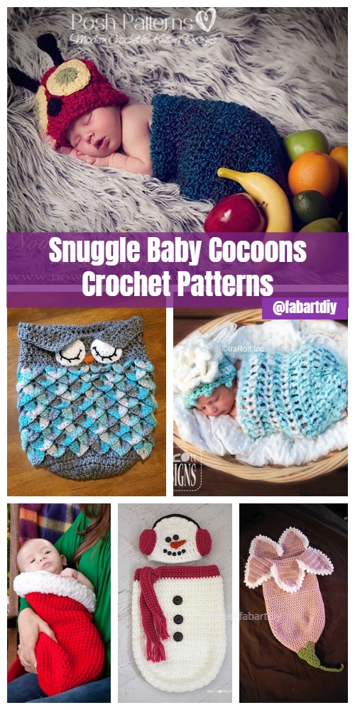 30 Free Crochet Baby Cocoon Pattern Baby Sleep Sack Patterns | atelier ...
