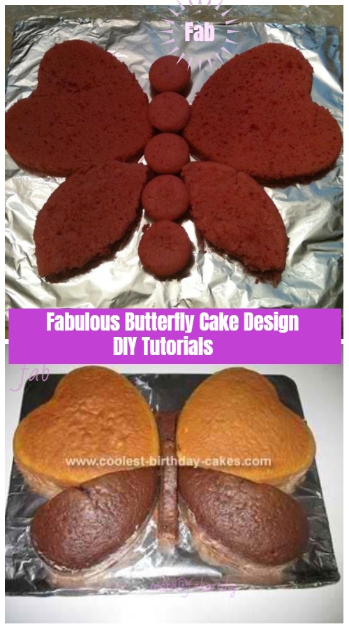 Fabulous Butterfly Cake Design DIY Tutorials - Heart Butterfly Cake DIY Tutorial