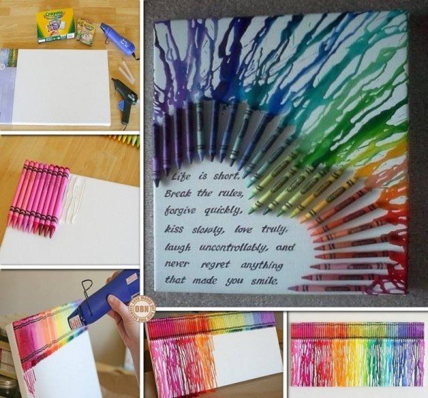 How to Make Personalized Melted Crayon Art - FeltMagnet