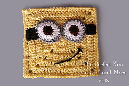 Minion Granny Squares Free Crochet Patterns