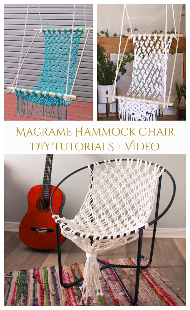 DIY Macrame Hammock Chair Swing Tutorial - Video