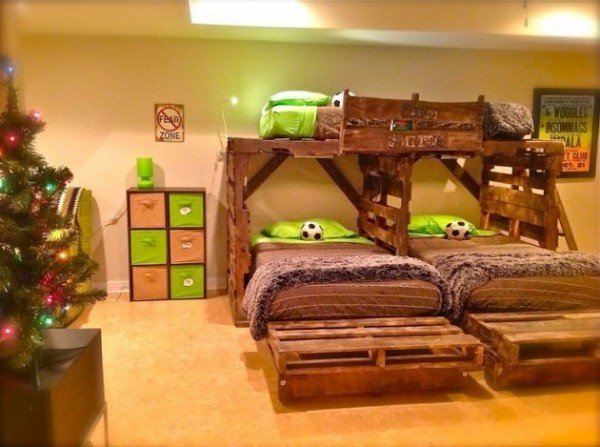 children's pallet bed