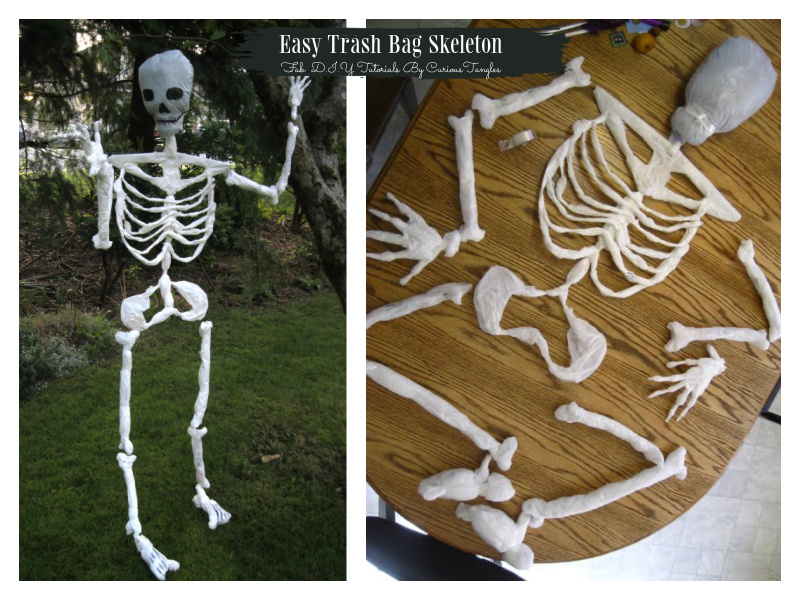 12 DIY Scary Trash Bag Halloween Decorations with Tutorials