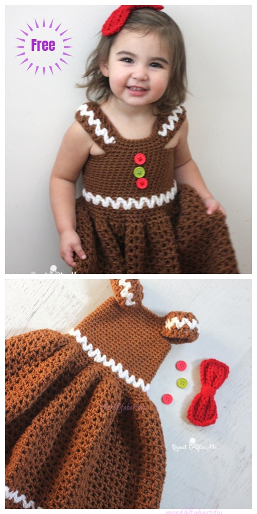 crochet christmas dress for baby