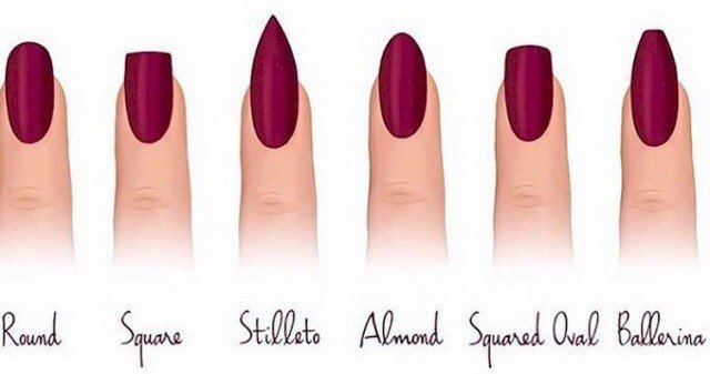 How to Pick the Best Nail Shape for You | Types of nails shapes, Different  types of nails, Acrylic nail shapes