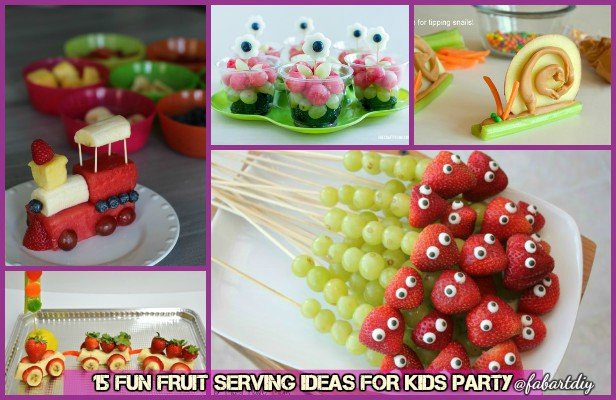 Fabartdiy 15 Fun Fruit Serving Ideas For Kids Party Ft 