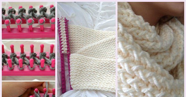 How to Loom Knit Scarf Tutorial (Video)