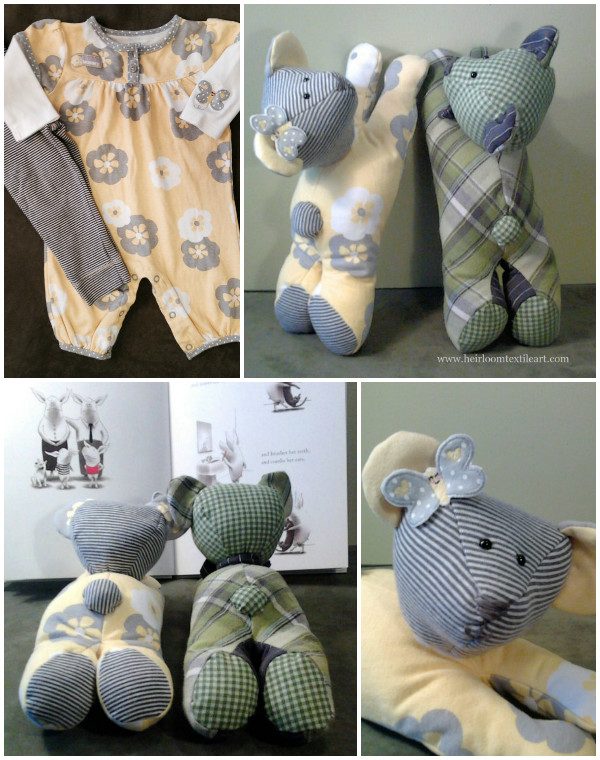 teddies out of old clothes
