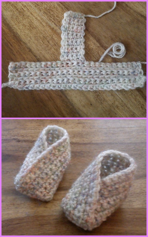 easy crochet booties for newborn