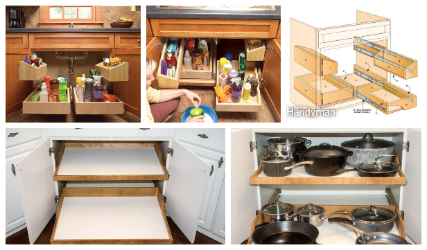 How to Build Pull Out Under Sink Storage Trays for Your Kitchen