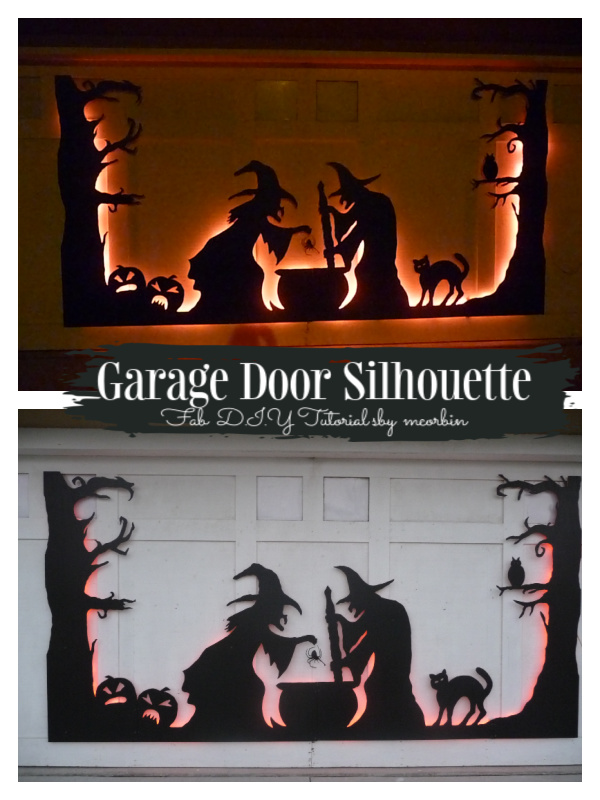 Halloween Garage Door Silhouette DIY Tutorial